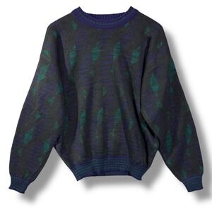 Vintage Gitano Geometric Pattern Knit
Crew Neck Sweater